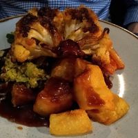 Roast cauliflower dinner at Allotment in Manchester