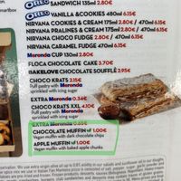 Desserts - 2 vegan options  at Pizza Fan in Crete