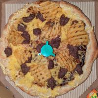 Plant Based Burger Pizza at Pizza Fan in Crete