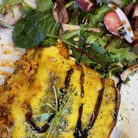 Vegane Lasagne aus Soja Bolognese  at Café Holmgången in Malmo