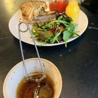 Rooibos tea, brunch plate  at Café Holmgången in Malmo