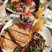 Brunch plate at Café Holmgången in Malmo
