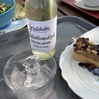 Fläderblomssaft ☀️  at Slottsträdgårdens Kafé in Malmo