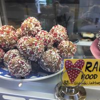 Raw balls at Slottsträdgårdens Kafé in Malmo
