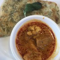 Curry roti $6 at Water Drop Vege Cafe at Fo Guang Shan Temple in Auckland