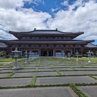 Outside at Water Drop Vege Cafe at Fo Guang Shan Temple in Auckland