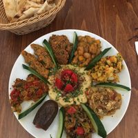 Small Vegan mezze plate  at Babel Cafe in Istanbul