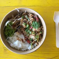 Jackfruit rice bowl at Hao Hao Chi - Kiosk in South East London