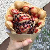 Bubble waffle at Katchi Ice Cream - Savignyplatz in Berlin