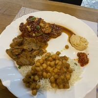 The marinated cauliflower (the top one) was amazingly good! at Satsanga in Sofia