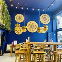 Interior, also has an upstairs area at Satsanga in Sofia