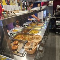 The buffet at Satsanga in Sofia