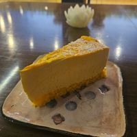 Mango cheesecake was delicious! at Satsanga in Sofia