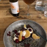 Põhjala Meri (sour beer) and carrot cake at Tru Kitchen in Tallinn
