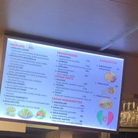 the wonderful vegan menu at Gusto Italiano in Stockholm