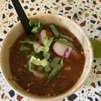 Pozole at Cien 100% Naturalisimo in Berwyn