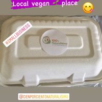 Compostable containers  at Cien 100% Naturalisimo in Berwyn