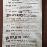 Appetizers,  Sandwiches, Wraps to go at Cien 100% Naturalisimo in Berwyn