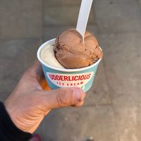 chocolate brownie and biscoff cookie honeycomb   at Udderlicious in North London