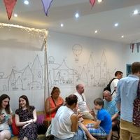 Seating area at Udderlicious in North London