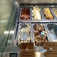 Sample vegan flavours at Udderlicious in North London