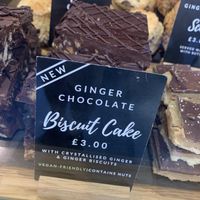 Ginger biscuit cake at Chococo in Swanage