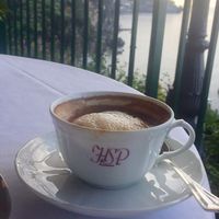 Cappuccino with almond milk  at Zass in Positano