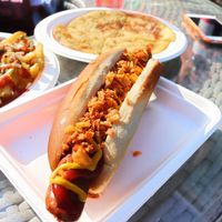 Hot dog at Equal Pizza in Wallasey