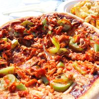 Jackfruit pizza at Equal Pizza in Wallasey
