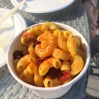 Mac n cheese with bac’n at Equal Pizza in Wallasey