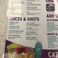 Menu  at 3Natives in Port St Lucie