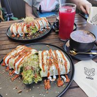 The breakfast burrito 🤤 at Argi in Kensington
