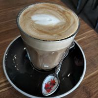 Lovely soy latte at Argi in Kensington
