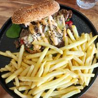 Philly Cheesesteak Bagel at Argi in Kensington