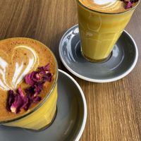 Almond turmeric late with maple syrup   at Native. in Ulladulla