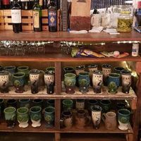 Hand crafted ceramic mugs at Clarion River Brewing Company in Clarion