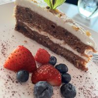 Nutty carrot cake  at Table Rock House in Niagara Falls