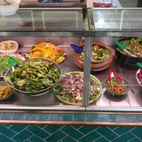 The salad bar at Dolce Terra in Manly