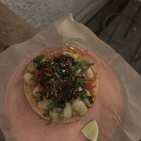 Tostada  at Tacos Oscar in Oakland