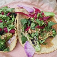 Broccoli tacos at Tacos Oscar in Oakland