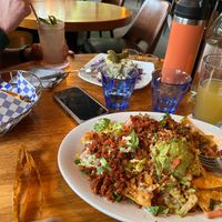 Nachos with chorizo at Life on Mars in Seattle
