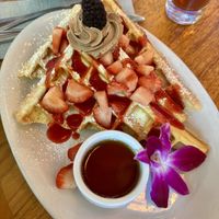 Strawberry Fields Waffles   at Life on Mars in Seattle