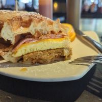 Breakfast Waffle-wich at Life on Mars in Seattle