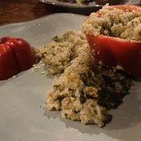 Vegan Stuffed pepper at Moose-AKa's in Denali