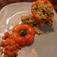 $24 stuffed bell pepper at Moose-AKa's in Denali