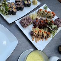 Maki, dragonrolls & Insiderout rolls at Tiger Club Vegan Sushi in Berlin