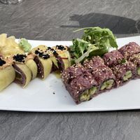 83 Kürb Cobain, 72 Avocado Seitan at Tiger Club Vegan Sushi in Berlin