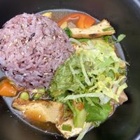 jackfruit tofu bowl at Tiger Club Vegan Sushi in Berlin