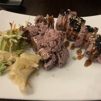 The Rolling Rices sushi and inside-out sushi at Tiger Club Vegan Sushi in Berlin