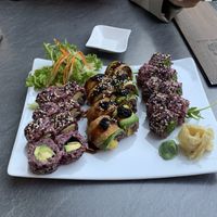 It looks good but is tasteless  at Tiger Club Vegan Sushi in Berlin
